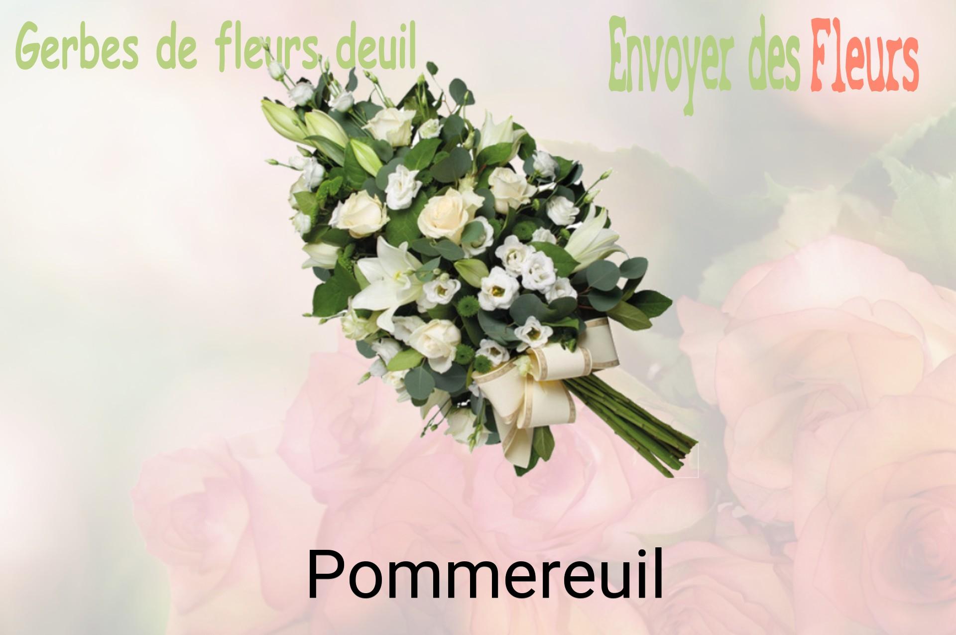 Gerbe de fleurs de deuil livrée à Pommereuil